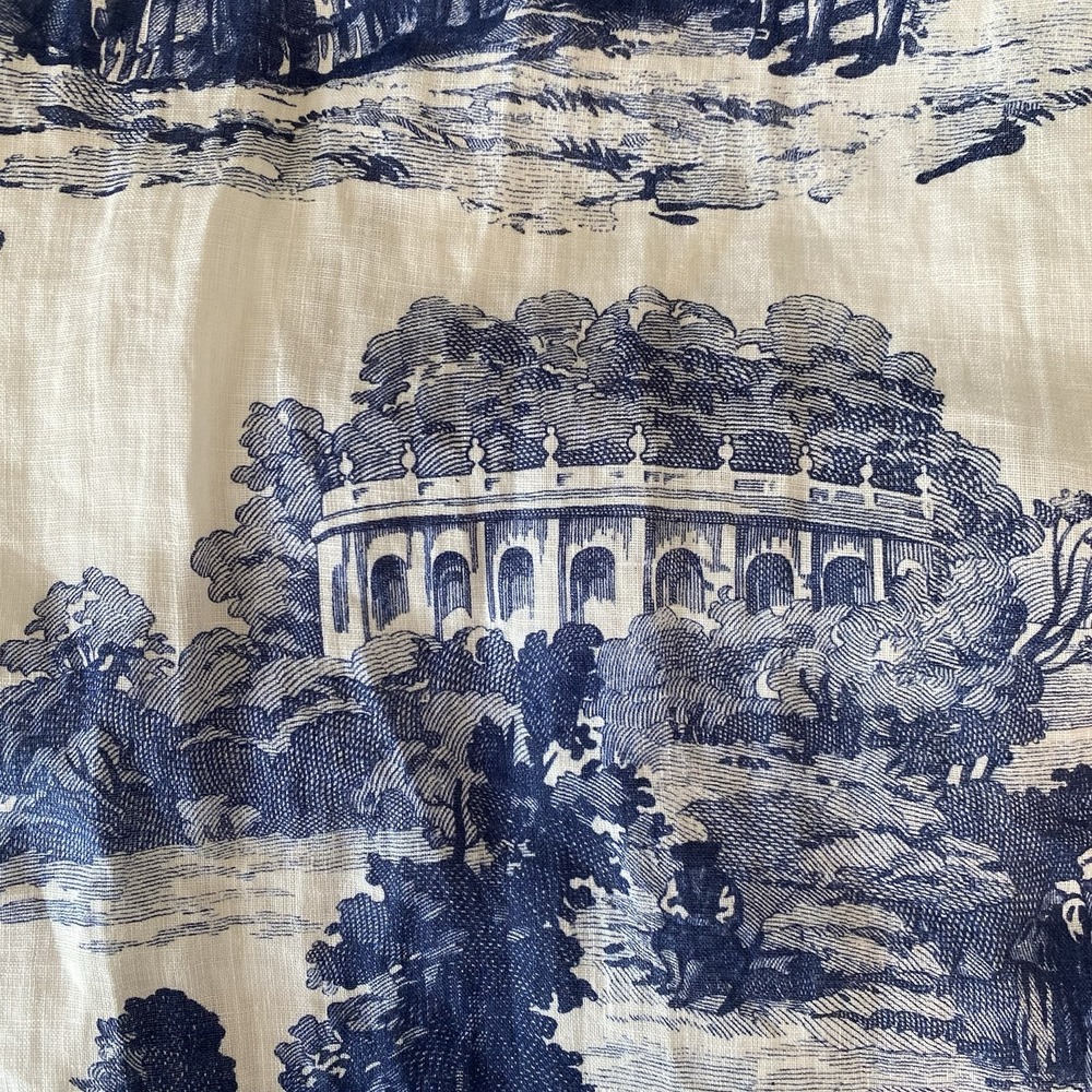 COS French Toile linen collection halterneck maxi dress white and‎ blue size 6 - Picture 13 of 13